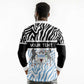 Botswana Personalized Long Sleeve Polo Shirt African Zebra Skins Pattern - African Pride