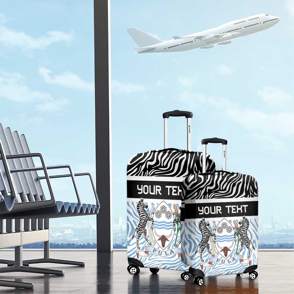 Botswana Personalized Luggage Cover African Zebra Skins Pattern - African Pride