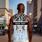 Botswana Personalized Men Tank Top African Zebra Skins Pattern - African Pride