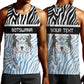 Botswana Personalized Men Tank Top African Zebra Skins Pattern - African Pride