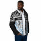 Botswana Personalized Padded Jacket African Zebra Skins Pattern