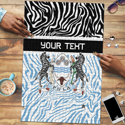 Botswana Personalized Puzzle African Zebra Skins Pattern