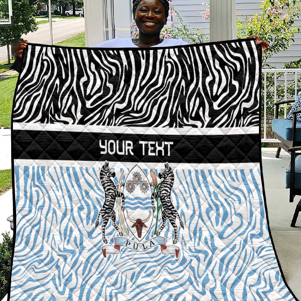 Botswana Personalized Quilt African Zebra Skins Pattern - African Pride