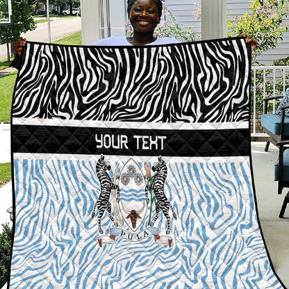 Botswana Personalized Quilt African Zebra Skins Pattern - African Pride