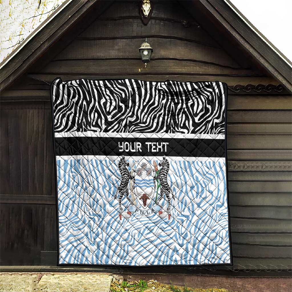 Botswana Personalized Quilt African Zebra Skins Pattern - African Pride