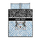 Botswana Personalized Quilt Bed Set African Zebra Skins Pattern - African Pride