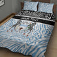 Botswana Personalized Quilt Bed Set African Zebra Skins Pattern - African Pride