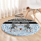 Botswana Personalized Round Carpet African Zebra Skins Pattern - African Pride