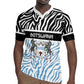 Botswana Personalized Rugby Jersey African Zebra Skins Pattern - African Pride