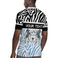 Botswana Personalized Rugby Jersey African Zebra Skins Pattern - African Pride
