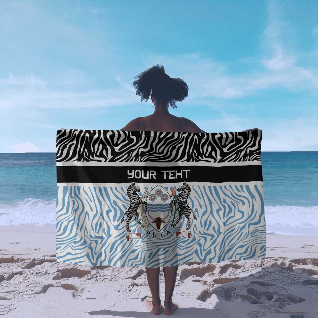 Botswana Personalized Sarong African Zebra Skins Pattern - African Pride