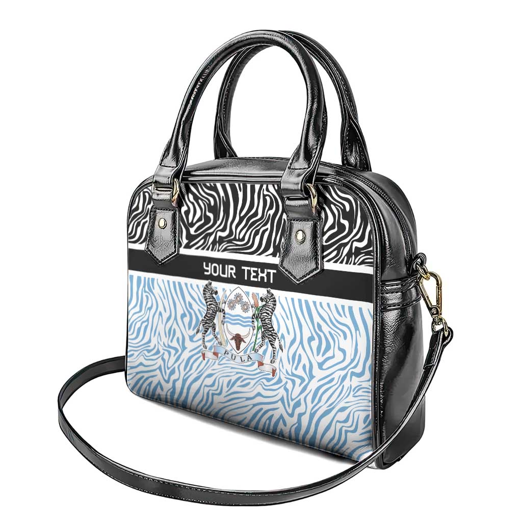 Botswana Personalized Shoulder Handbag African Zebra Skins Pattern - African Pride