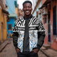 Botswana Personalized Sleeve Zip Bomber Jacket African Zebra Skins Pattern - African Pride