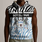 Botswana Personalized Sleeveless Hoodie African Zebra Skins Pattern - African Pride