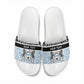 Botswana Personalized Slide Sandals African Zebra Skins Pattern