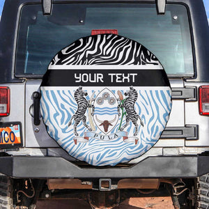 Botswana Personalized Spare Tire Cover African Zebra Skins Pattern - African Pride