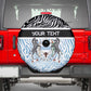Botswana Personalized Spare Tire Cover African Zebra Skins Pattern - African Pride