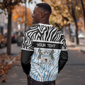 Botswana Personalized Sweatshirt African Zebra Skins Pattern - African Pride