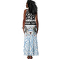Botswana Personalized Tank Maxi Dress African Zebra Skins Pattern - African Pride