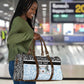 Botswana Personalized Travel Bag African Zebra Skins Pattern