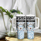 Botswana Personalized Tumbler With Handle African Zebra Skins Pattern - African Pride