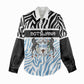 Botswana Personalized Women Casual Shirt African Zebra Skins Pattern - African Pride