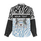 Botswana Personalized Women Casual Shirt African Zebra Skins Pattern - African Pride