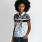 Botswana Personalized Women Polo Shirt African Zebra Skins Pattern - African Pride