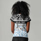 Botswana Personalized Women V-Neck T-Shirt African Zebra Skins Pattern - African Pride