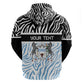 Botswana Personalized Zip Hoodie African Zebra Skins Pattern - African Pride