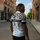 Botswana Personalized Zipper Polo Shirt African Zebra Skins Pattern