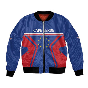 Custom Cape Verde Football Spirit Bomber Jacket Est 1979 - African Pride