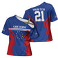 Custom Cape Verde Football Spirit Cross Shoulder Shirt Est 1979