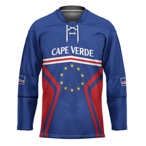 Custom Cape Verde Football Spirit Hockey Jersey Est 1979