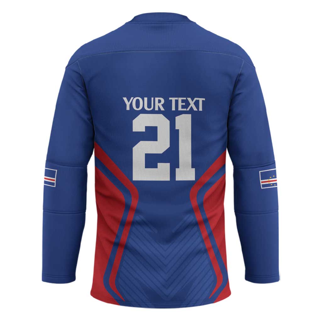 Custom Cape Verde Football Spirit Hockey Jersey Est 1979