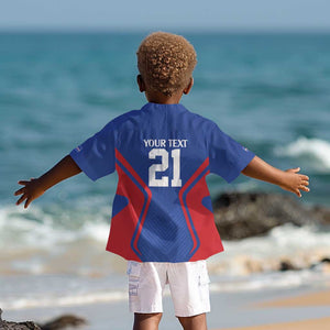 Custom Cape Verde Football Spirit Kid Hawaiian Shirt Est 1979 - African Pride