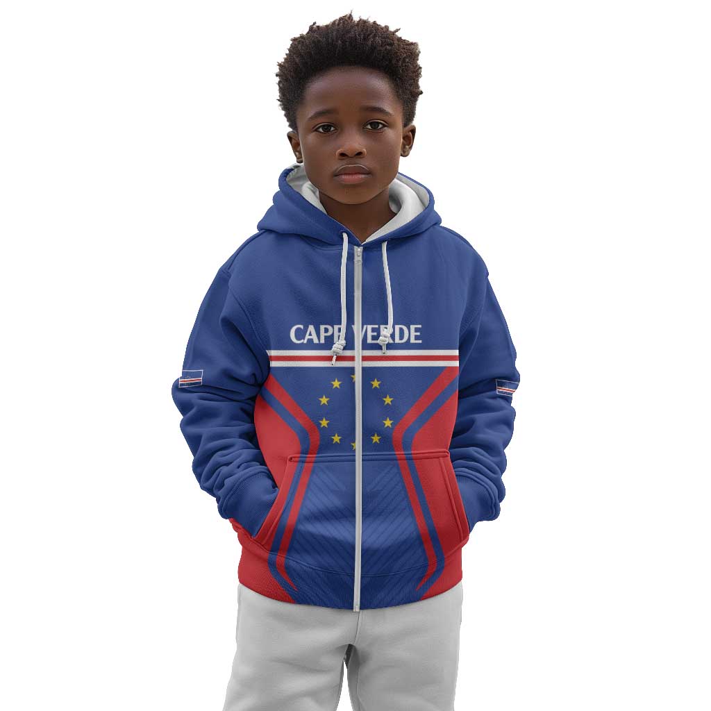Custom Cape Verde Football Spirit Kid Hoodie Est 1979 - African Pride