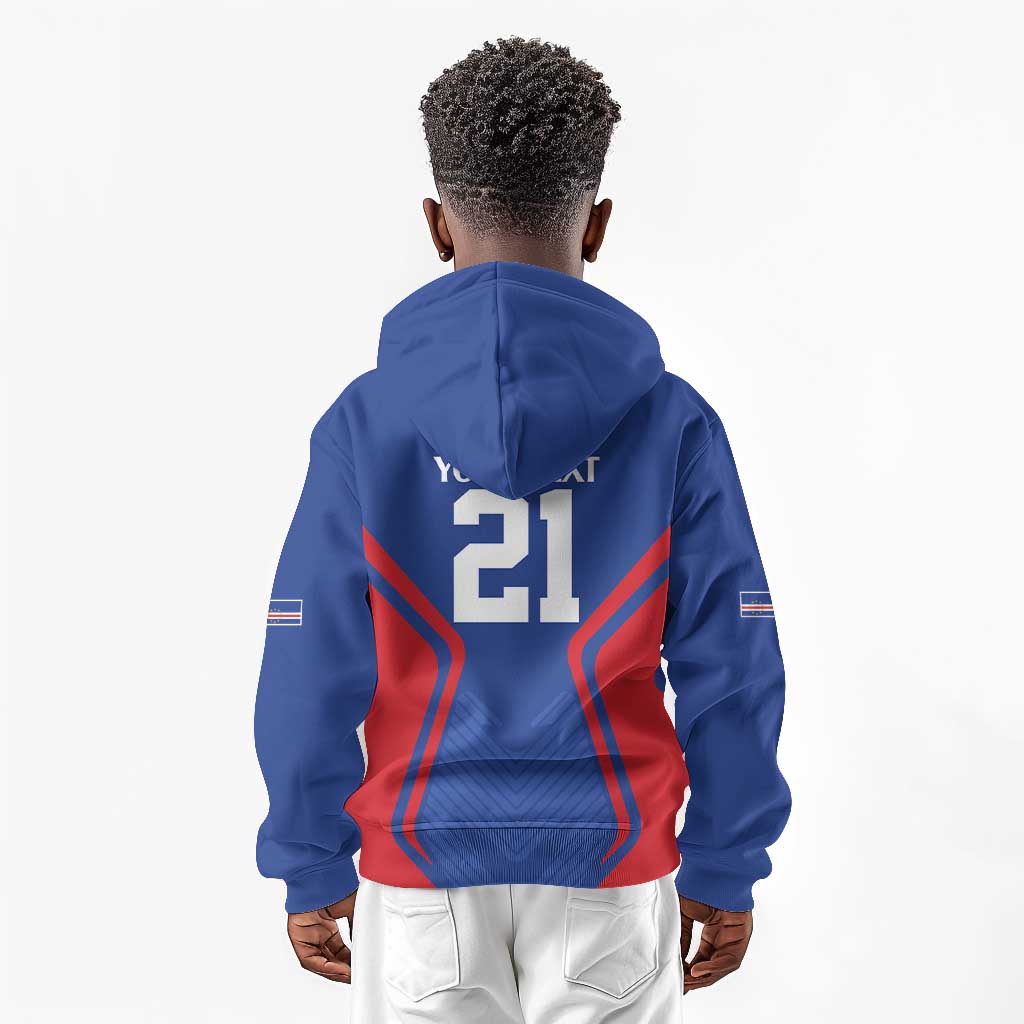 Custom Cape Verde Football Spirit Kid Hoodie Est 1979 - African Pride