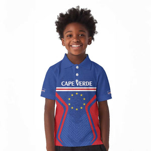 Custom Cape Verde Football Spirit Kid Polo Shirt Est 1979 - African Pride