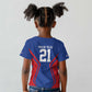 Custom Cape Verde Football Spirit Kid T shirt Est 1979 - African Pride