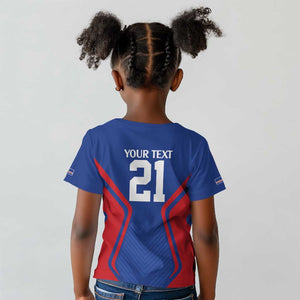 Custom Cape Verde Football Spirit Kid T shirt Est 1979 - African Pride
