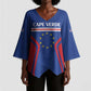 Custom Cape Verde Football Spirit Kimono Sleeve Blouse Est 1979