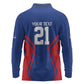 Custom Cape Verde Football Spirit Long Sleeve Polo Shirt Est 1979 - African Pride