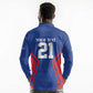 Custom Cape Verde Football Spirit Long Sleeve Polo Shirt Est 1979 - African Pride