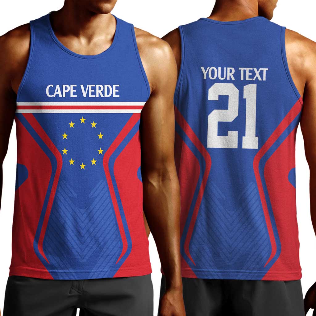 Custom Cape Verde Football Spirit Men Tank Top Est 1979 - African Pride