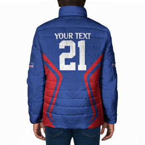Custom Cape Verde Football Spirit Padded Jacket Est 1979