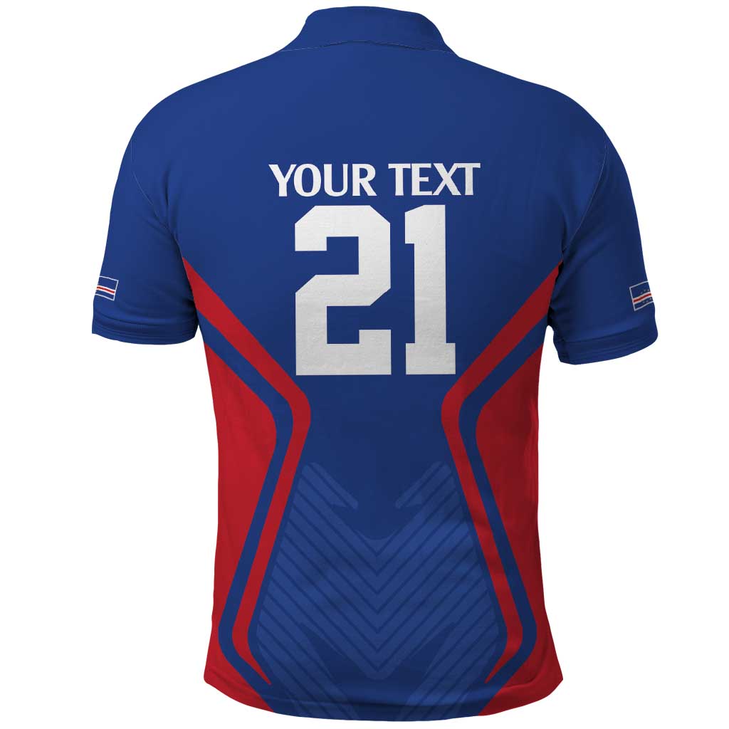 Custom Cape Verde Football Spirit Polo Shirt Est 1979 - African Pride