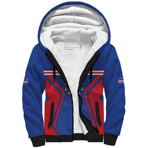 Custom Cape Verde Football Spirit Sherpa Hoodie Est 1979 - African Pride
