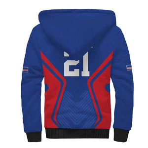 Custom Cape Verde Football Spirit Sherpa Hoodie Est 1979 - African Pride