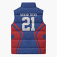 Custom Cape Verde Football Spirit Sleeveless Puffer Jacket Est 1979